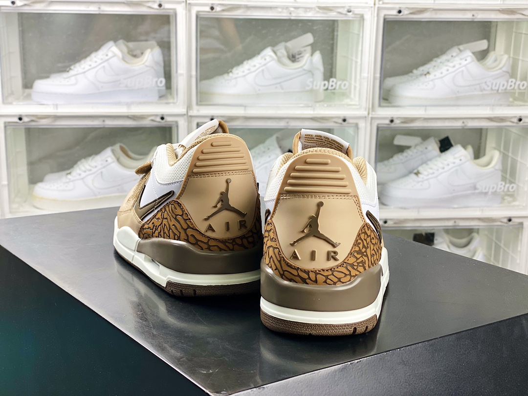 Air Jordan Legacy 312 Low ”Palomino” Jordan basketball shoes ”White Wood Brown” FQ6859-201