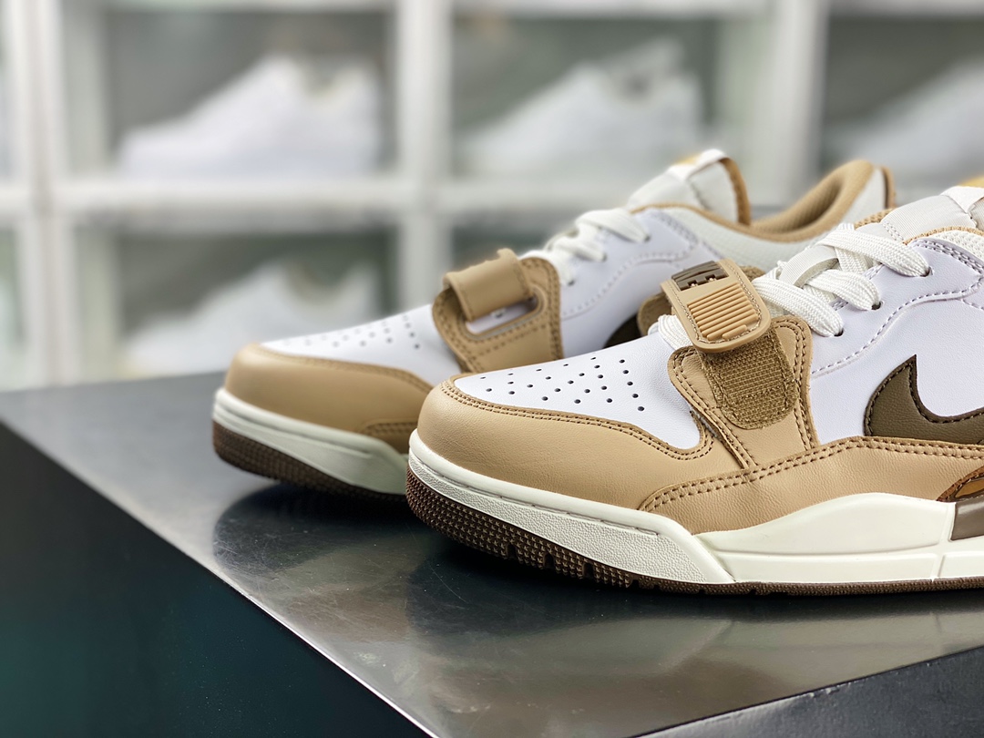 Air Jordan Legacy 312 Low ”Palomino” Jordan basketball shoes ”White Wood Brown” FQ6859-201