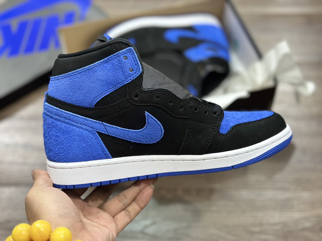 Air Jordan 1 high AJ1 high-top black and blue basketball shoes DZ5485-042