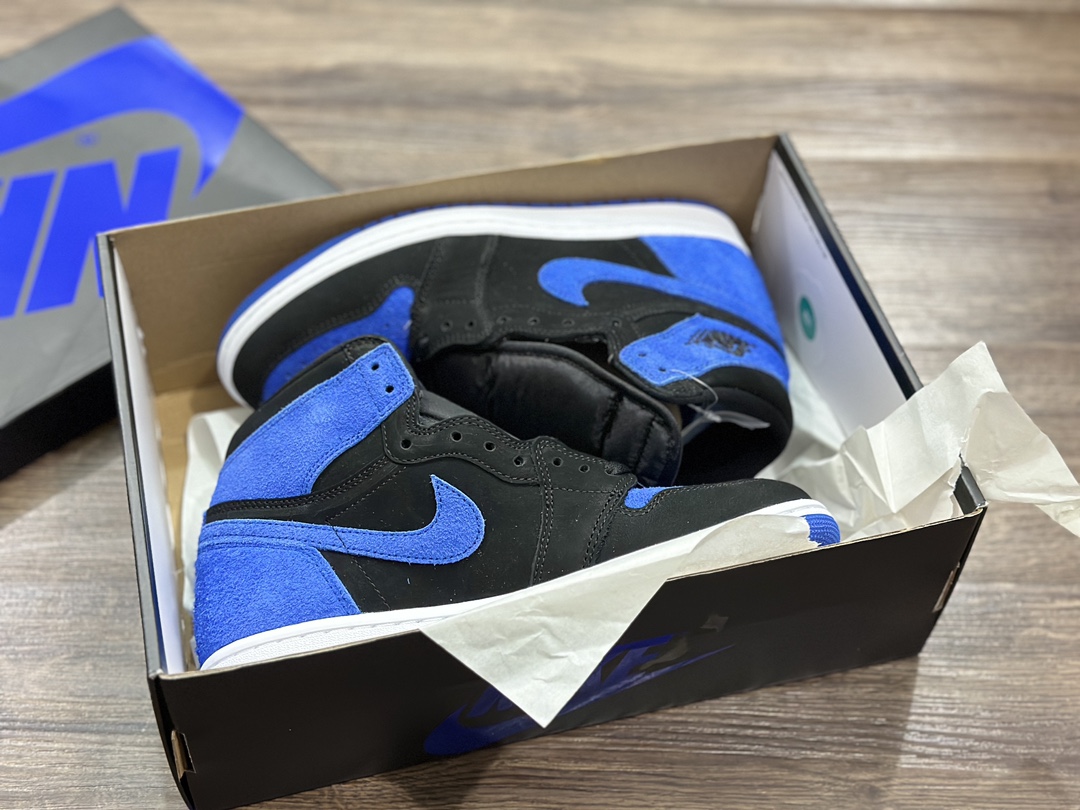 Air Jordan 1 high AJ1 high-top black and blue basketball shoes DZ5485-042