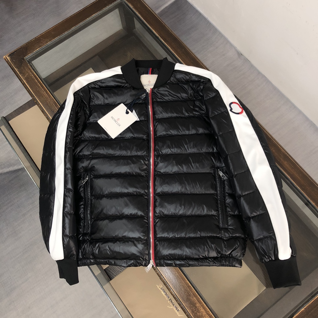 MON*CLER Montclair Sincronizado con tiendas oficiales ⭐️ Chaqueta de plumas con cuello béisbol, último modelo de otoño/…