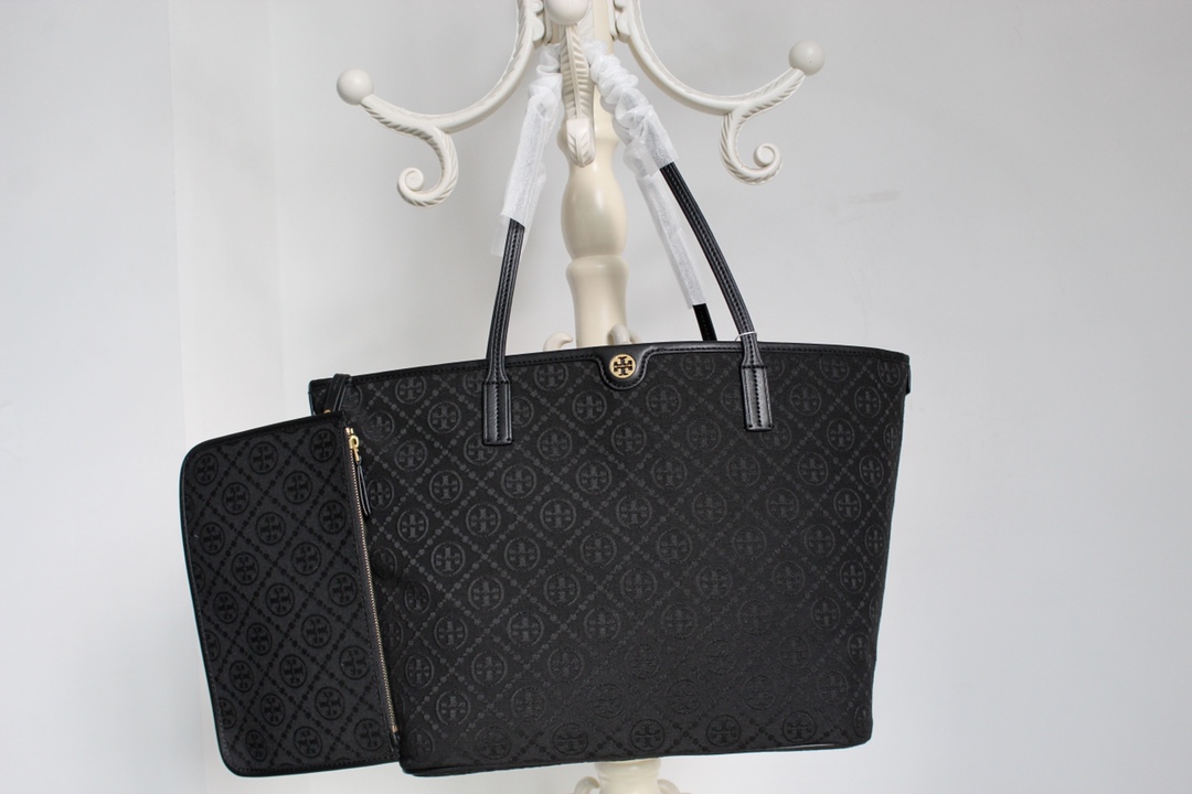 Tory Burch ～托里伯奇，黑色大号尺寸：底长32/底宽16/高29cm