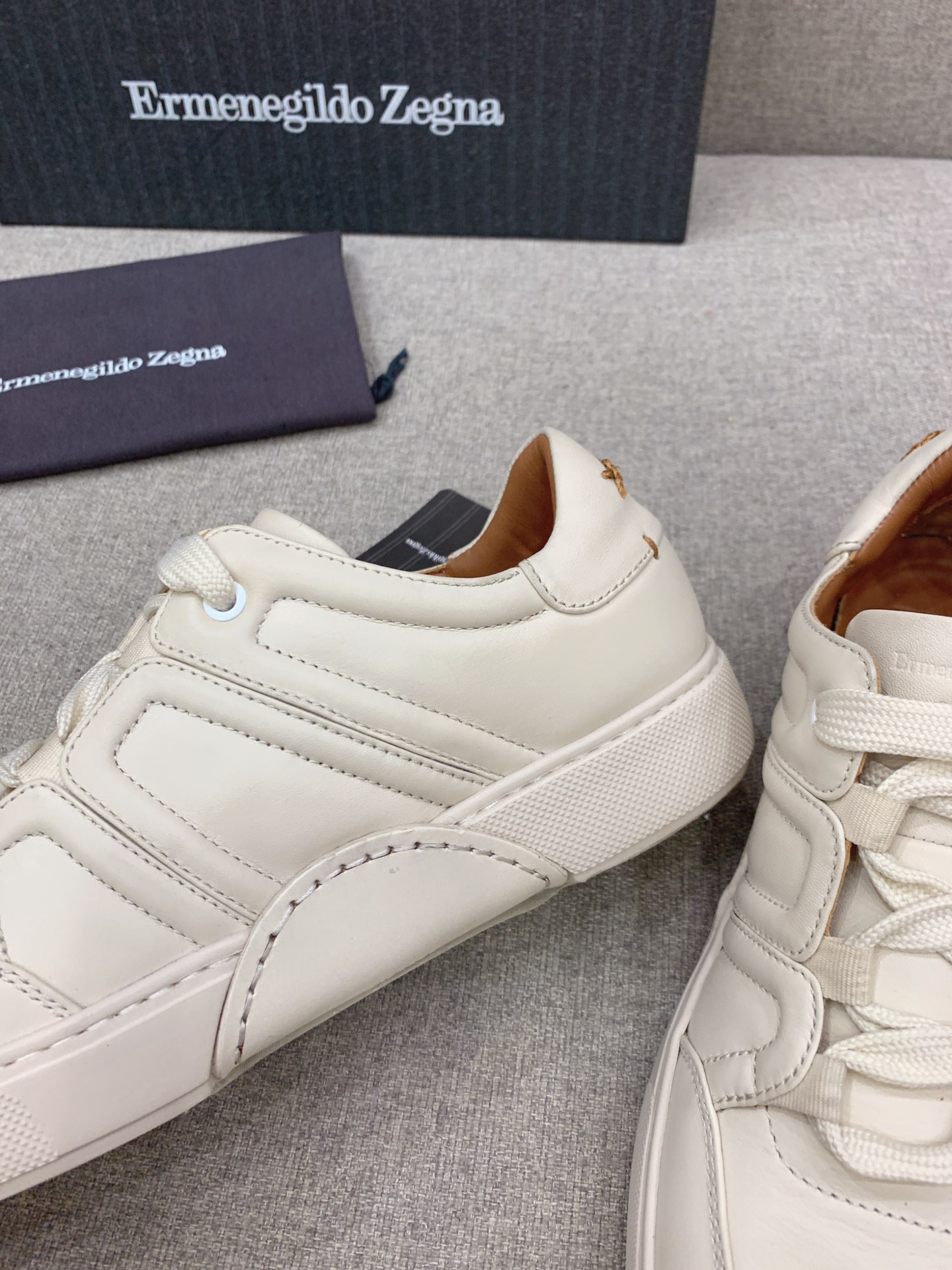Ermenegildo Zegna Men’s Sheepskin Leisure Shoes, Sizes 39-43-44 - 图片 7