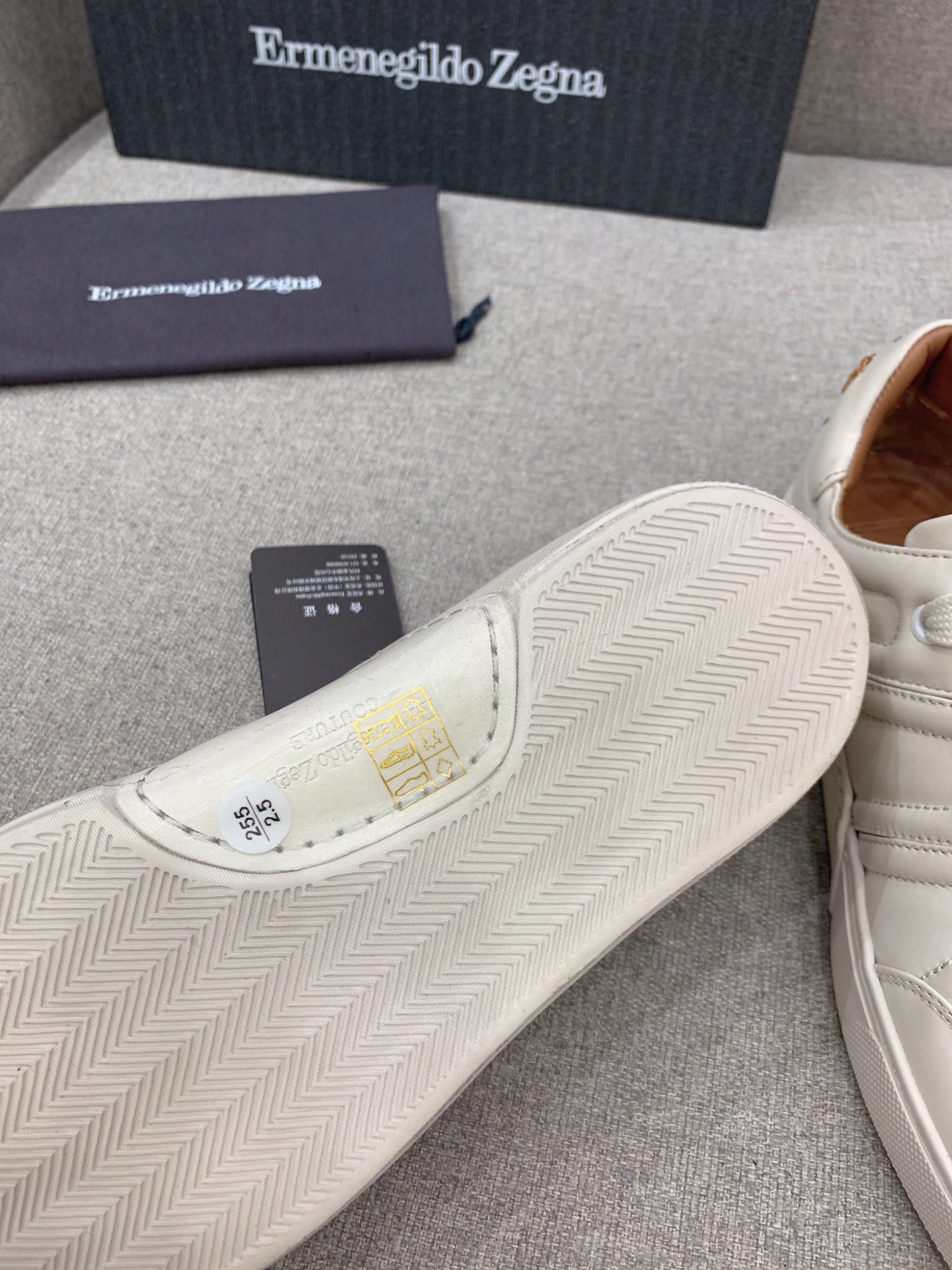 Ermenegildo Zegna Men’s Sheepskin Leisure Shoes, Sizes 39-43-44 - 图片 9