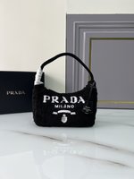 Where should I buy replica
 Prada Re-Edition 2000 Bags Handbags Embroidery Fabric Summer Collection Mini