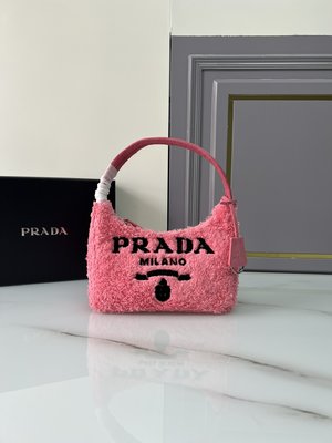What is a 1:1 replica Prada Re-Edition 2000 Bags Handbags Embroidery Fabric Summer Collection Mini