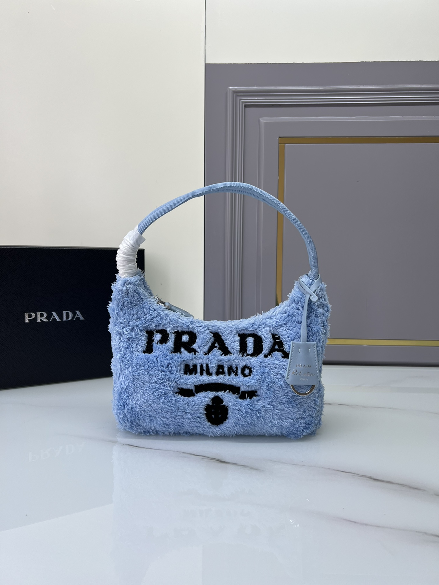 1:1 Replica Wholesale
 Prada Re-Edition 2000 Bags Handbags Embroidery Fabric Summer Collection Mini