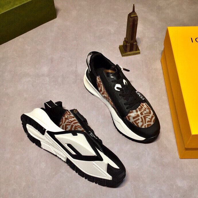 Factory precio [Fendi] 2021 zapatos casuales de lujo de moda productos de gama alta. ¡Indescriptible