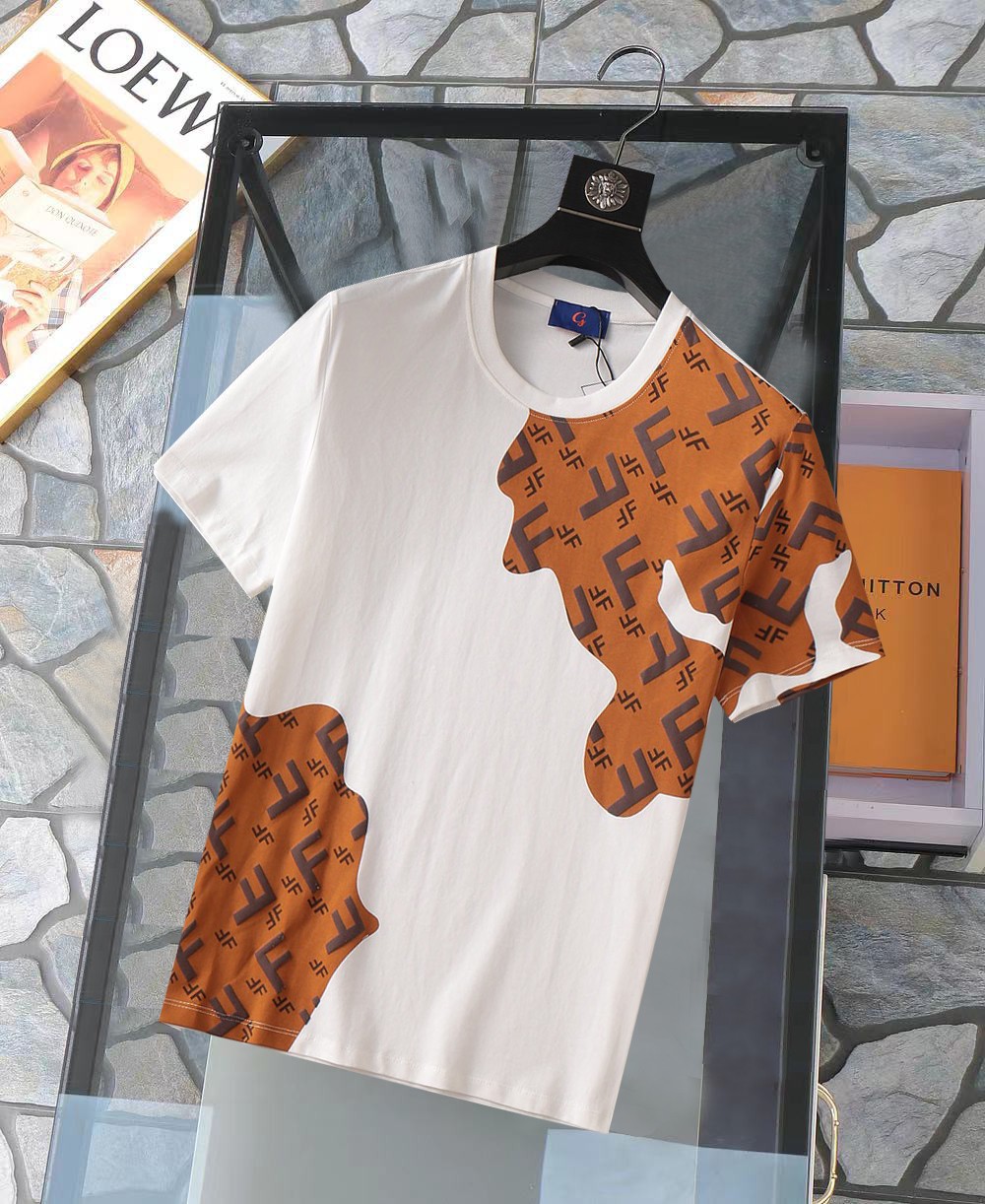 Quality AAA+ Replica
 Fendi Clothing T-Shirt Set With Diamonds Spring/Summer Collection Short Sleeve