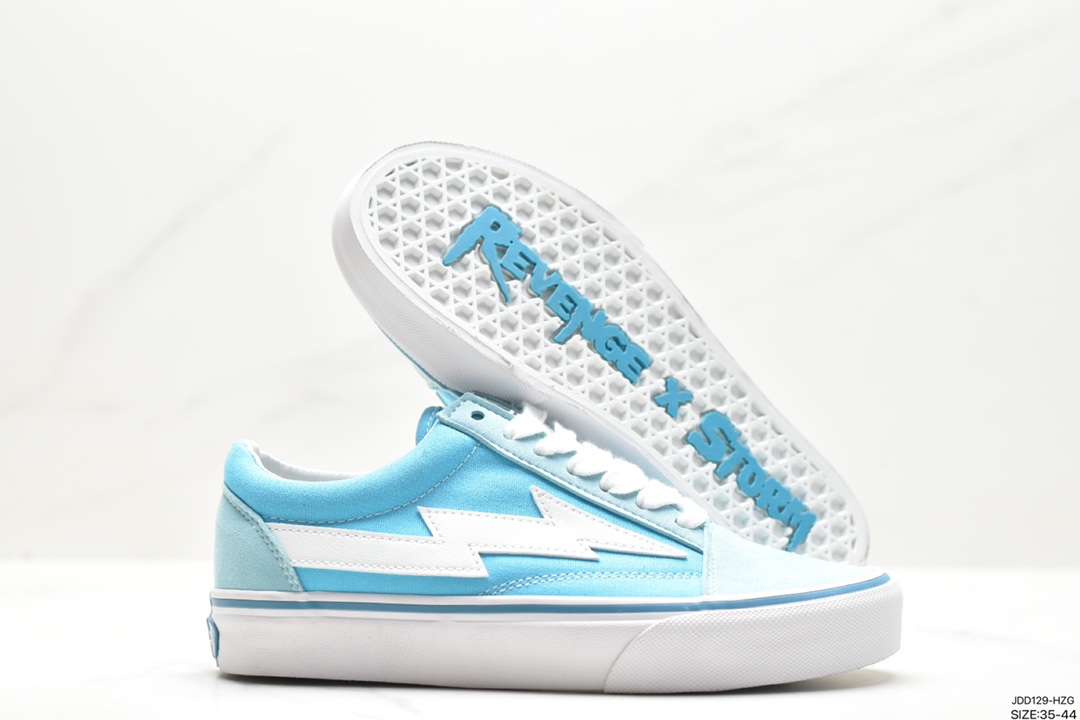 Vans Revenge x Stoem Vans official lightweight, wear-resistant, comfortable thick-soled casual canvas shoes