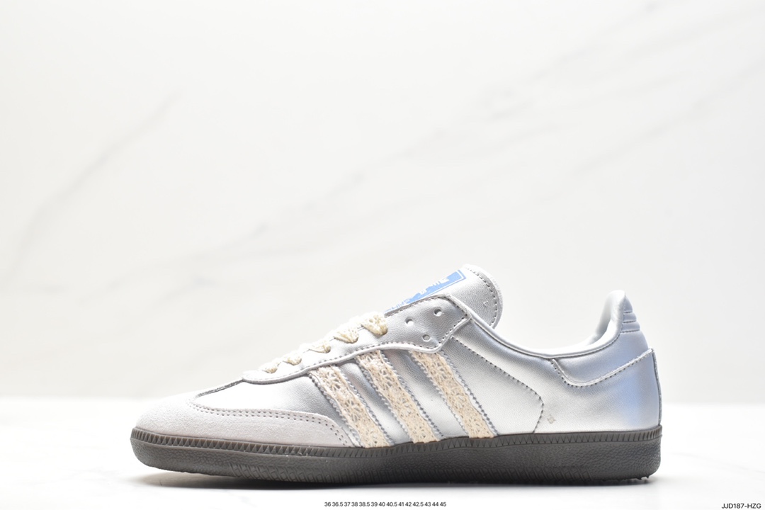 130 阿迪达斯三叶草Adidas Originals Samba Vegan OG”SPD“桑巴舞板鞋 B75806