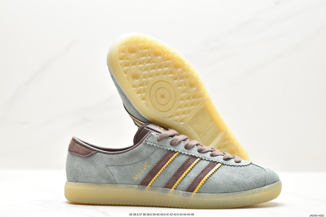 Adidas AD MALMO clover trend leisure lightweight wear-resistant non-slip low-top shoes ID2782