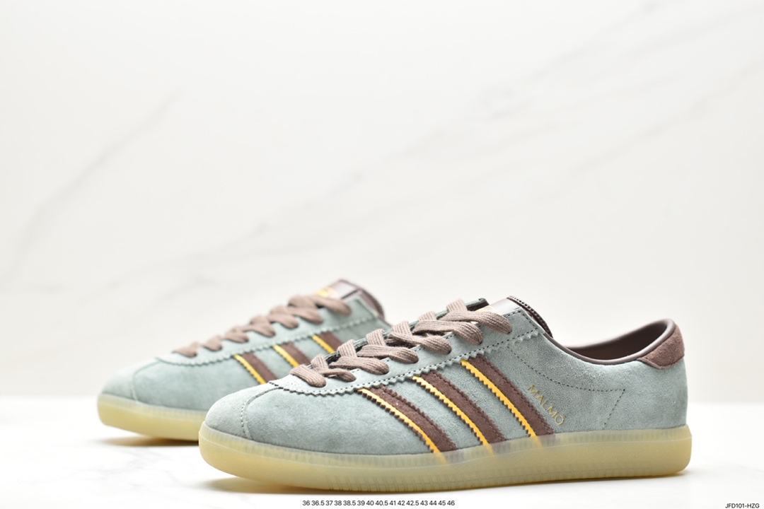 Adidas AD MALMO clover trend leisure lightweight wear-resistant non-slip low-top shoes ID2782