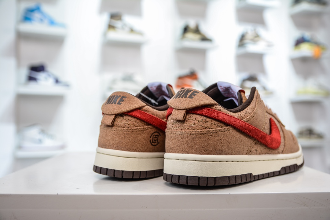 AY version original foreign trade special clot x Nike dunk low Guan Xi cork replacement hook FN0317-121