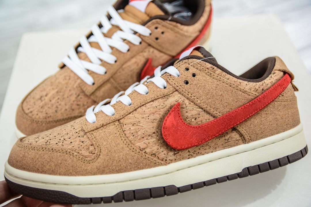 AY version original foreign trade special clot x Nike dunk low Guan Xi cork replacement hook FN0317-121