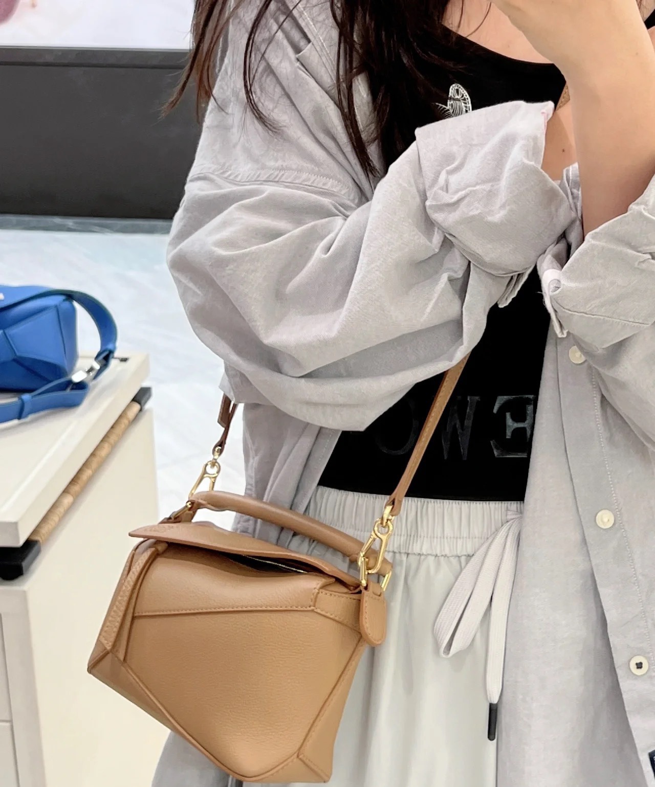 NO:342692,New mini uzzle summer bag recommendations, upper body effect, full of surprise, new Puzzle Edge (mini)19860909新款mini uzzle 夏日小包推荐 上身效果,惊喜感满满,新款Puzzle Edge（迷你）,Bag