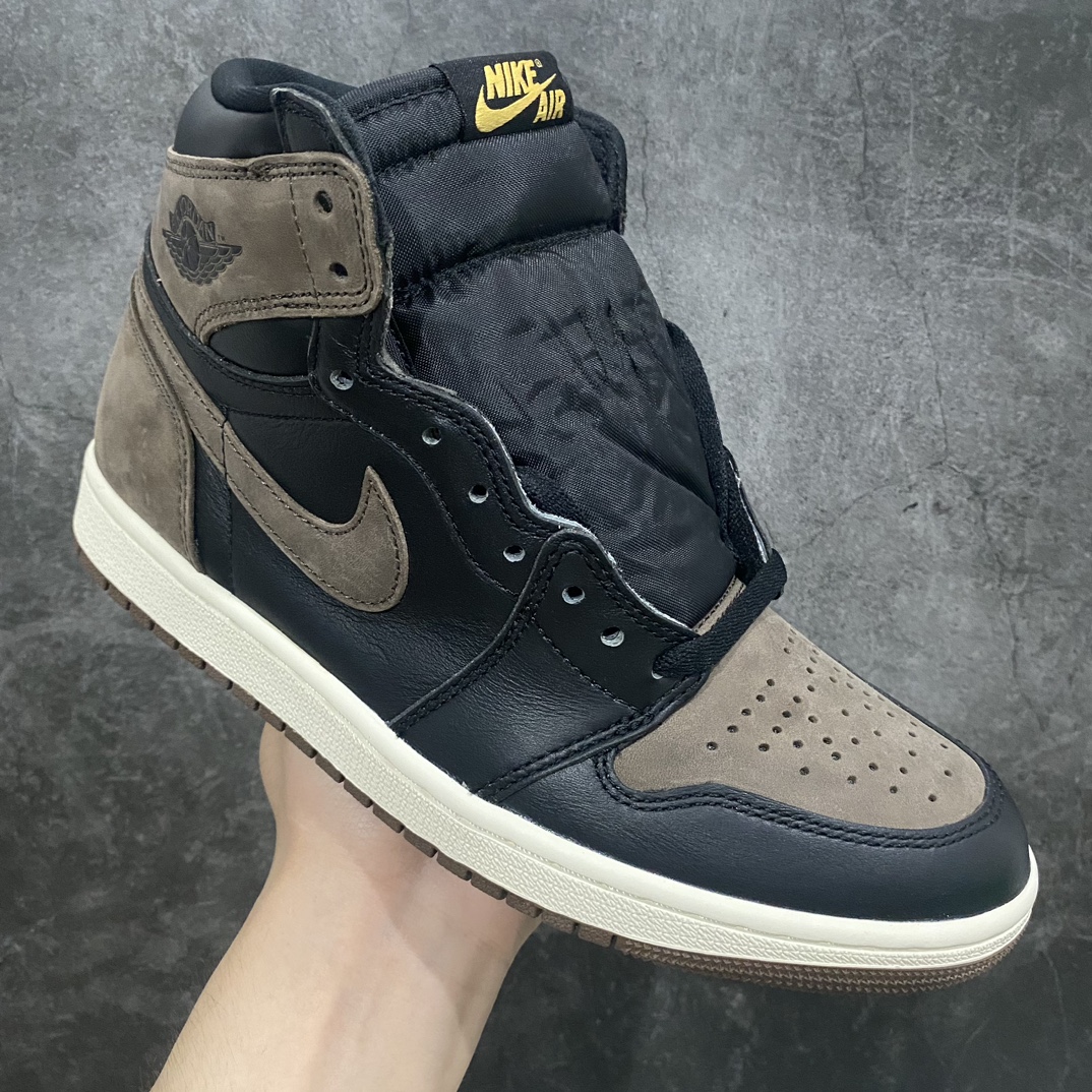 JS pure original Air Jordan 1 AJ1 Retro ”Palomino” brown and black mocha toe DZ5485-020