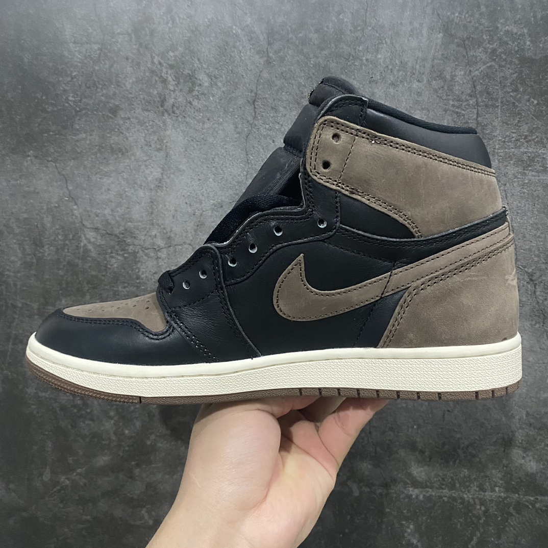 JS pure original Air Jordan 1 AJ1 Retro ”Palomino” brown and black mocha toe DZ5485-020