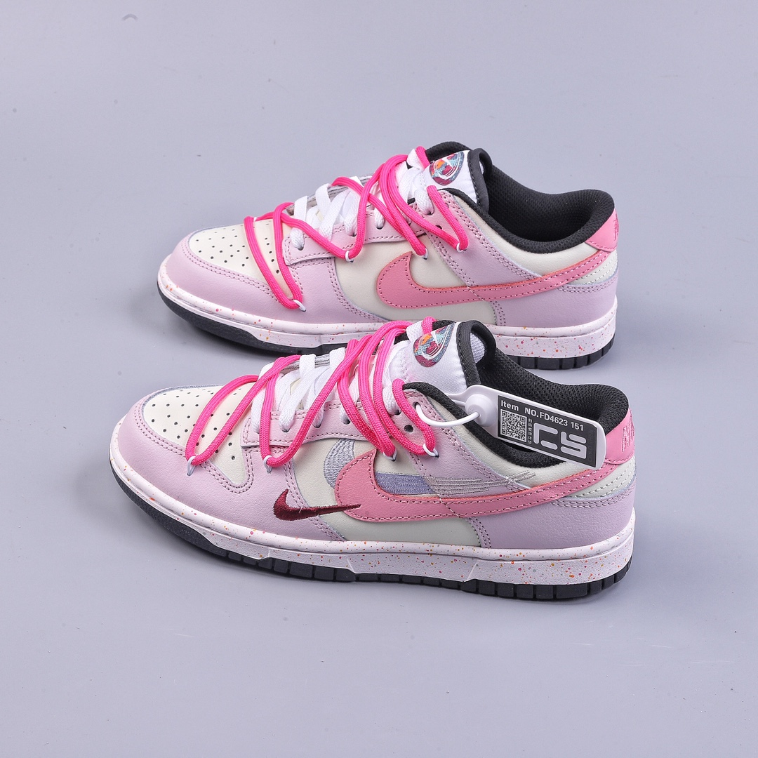 CS Nk Dunk Low ”Multi Color” Dynamic Three Hook Custom Edition Deconstruction Strap Casual Shoes FD4623-151