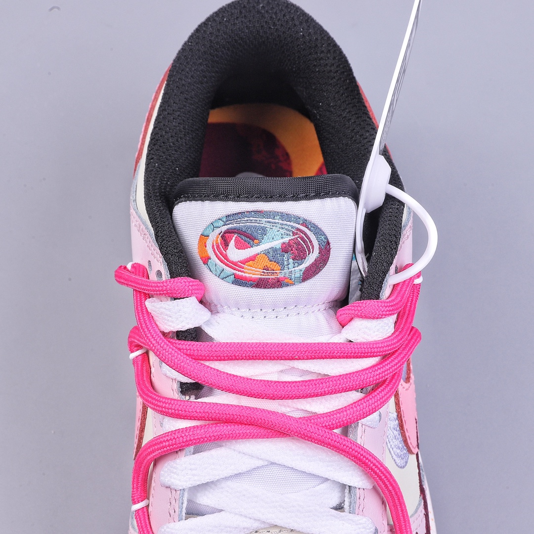 CS Nk Dunk Low ”Multi Color” Dynamic Three Hook Custom Edition Deconstruction Strap Casual Shoes FD4623-151