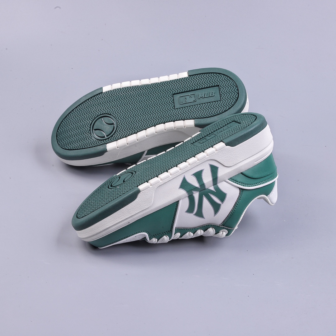 Green X MLB American Professional Baseball League Chinky Liner series low-top sports casual sneakers