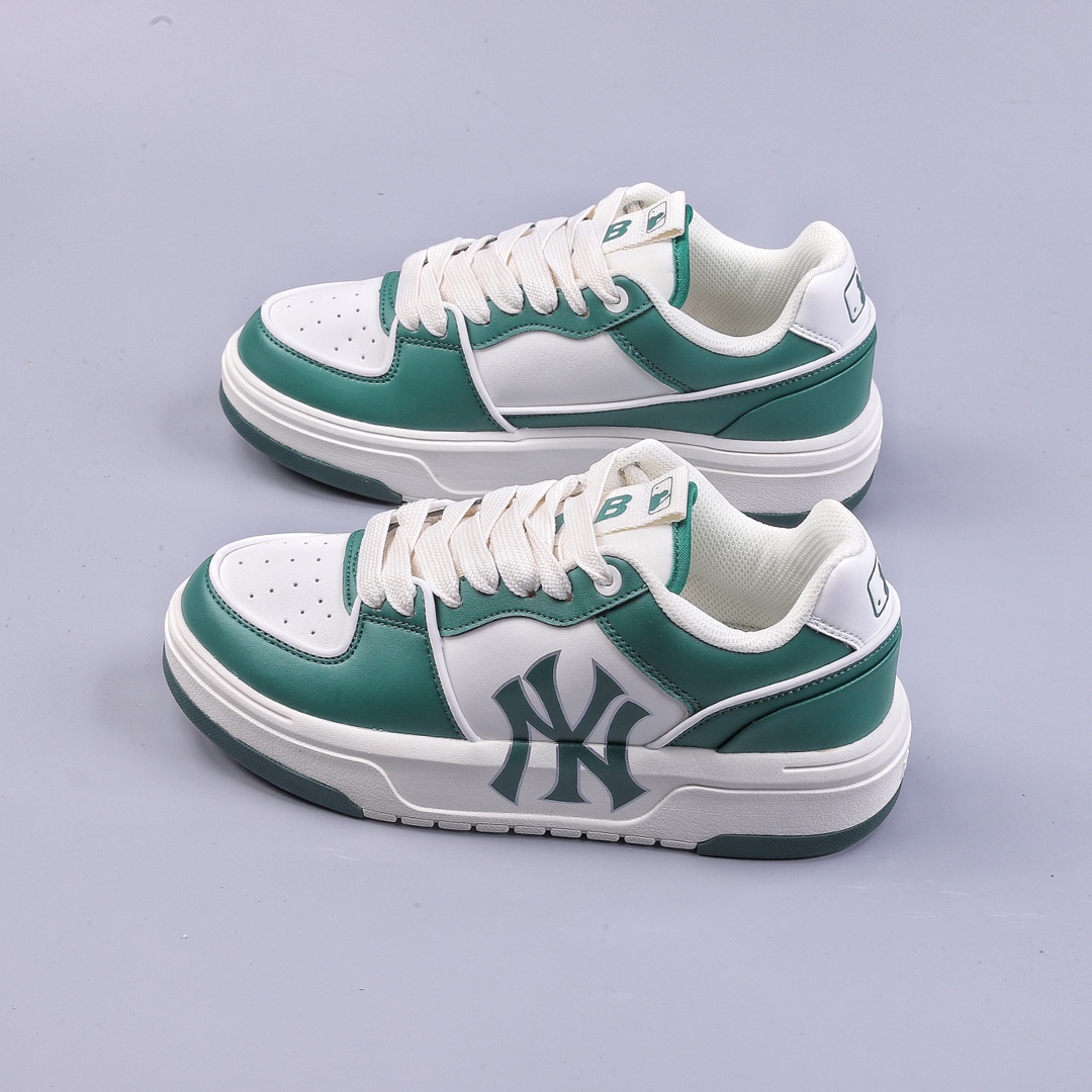 Green X MLB American Professional Baseball League Chinky Liner series low-top sports casual sneakers