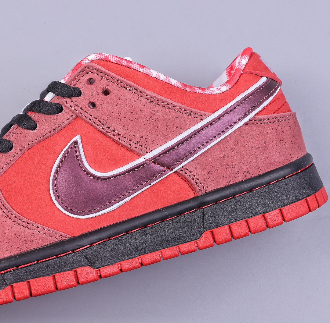 YH original custom original box double box correct version Concepts x Nike SB Dunk Low joint red lobster 313170-661