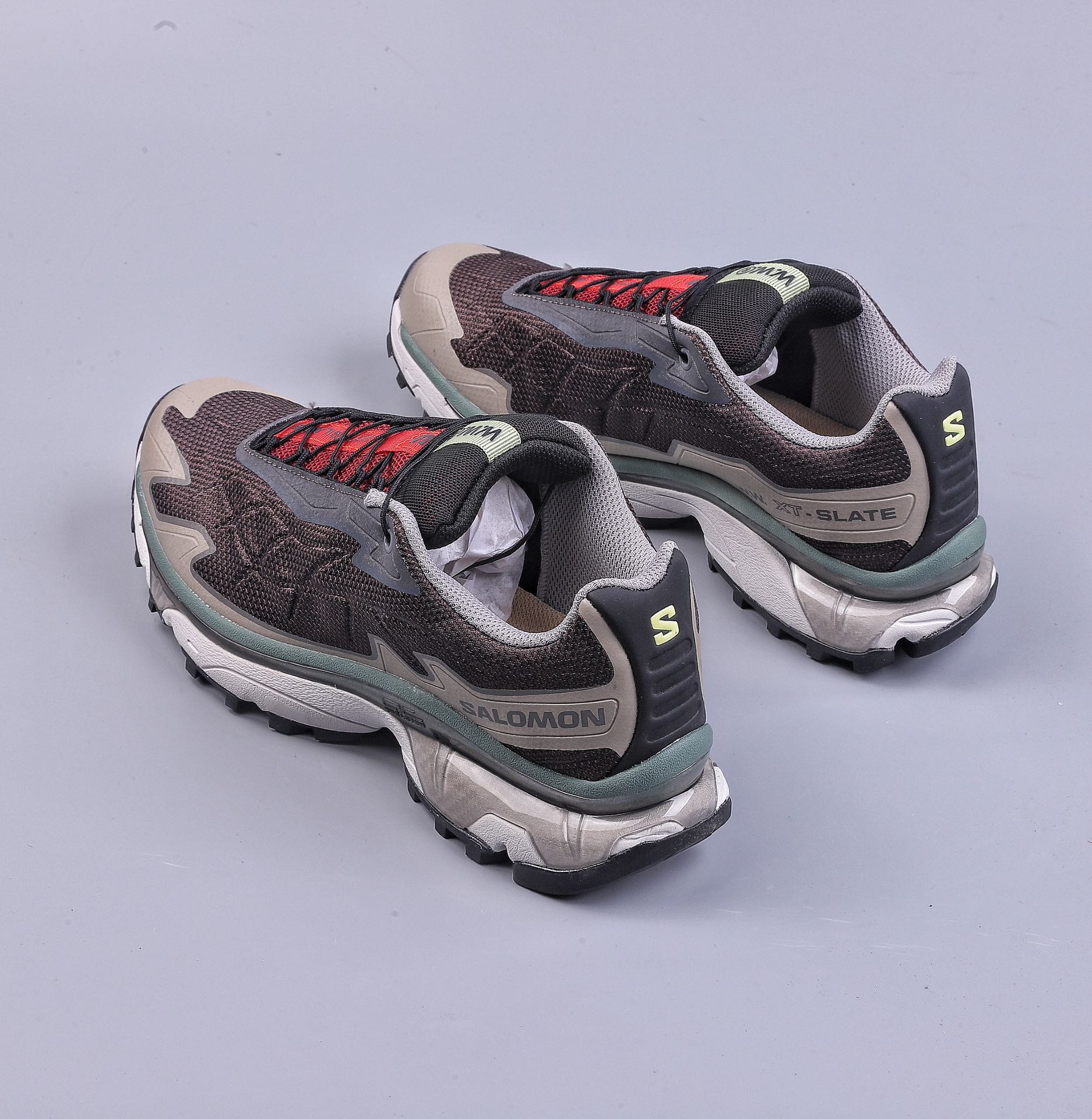 Green X Salomon XT-Slate For ”Wood Wood” Salomon outdoor cross-country running shoes 472563-28