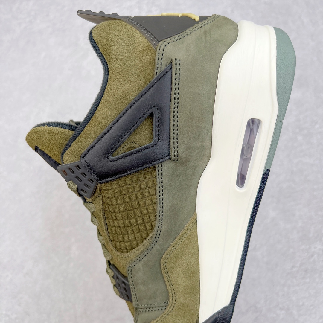 图片[7]-＃K版纯原 Air Jordan AJ4 Retro \\\”Olive Canvas\\\” 军绿色 FB9927-200 全新升级改良 原鞋原楦原纸板同源开发 完美呈现乔4的版型 内侧正确双色网格 还原细节 原厂皮料 正确气垫颜色 正确网格工艺 正确拉帮工艺 全鞋原装材料制作 原档案原模具打造 支持全方位与正品对比 尺码：40 40.5 41 42 42.5 43 44 44.5 45 46 47.5-选品中心
