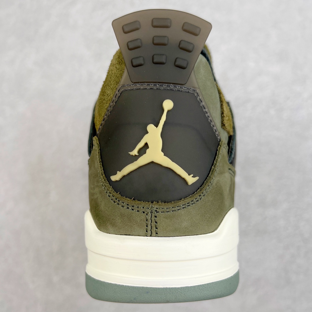 图片[8]-＃K版纯原 Air Jordan AJ4 Retro \\\”Olive Canvas\\\” 军绿色 FB9927-200 全新升级改良 原鞋原楦原纸板同源开发 完美呈现乔4的版型 内侧正确双色网格 还原细节 原厂皮料 正确气垫颜色 正确网格工艺 正确拉帮工艺 全鞋原装材料制作 原档案原模具打造 支持全方位与正品对比 尺码：40 40.5 41 42 42.5 43 44 44.5 45 46 47.5-选品中心