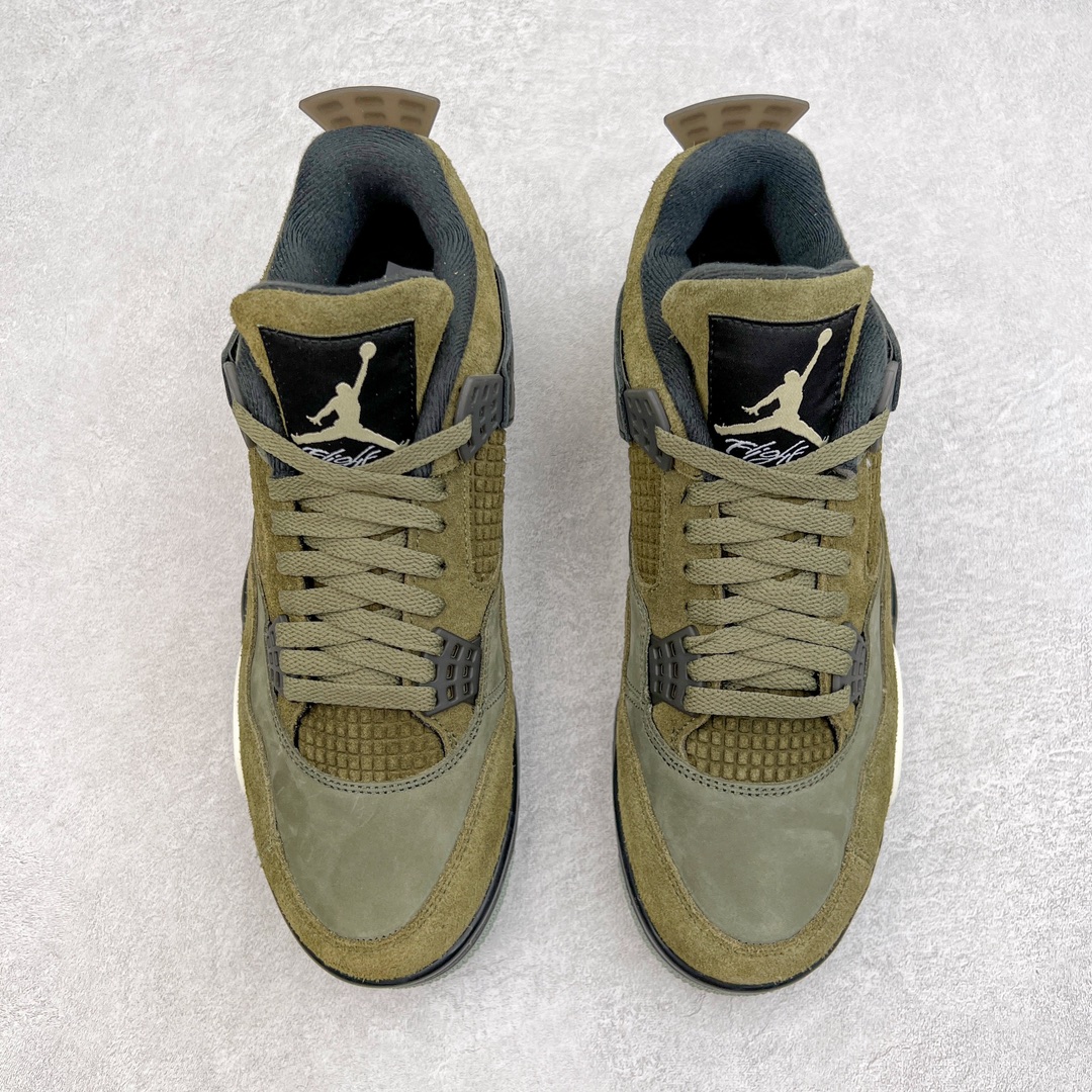 图片[2]-＃K版纯原 Air Jordan AJ4 Retro \\\”Olive Canvas\\\” 军绿色 FB9927-200 全新升级改良 原鞋原楦原纸板同源开发 完美呈现乔4的版型 内侧正确双色网格 还原细节 原厂皮料 正确气垫颜色 正确网格工艺 正确拉帮工艺 全鞋原装材料制作 原档案原模具打造 支持全方位与正品对比 尺码：40 40.5 41 42 42.5 43 44 44.5 45 46 47.5-选品中心