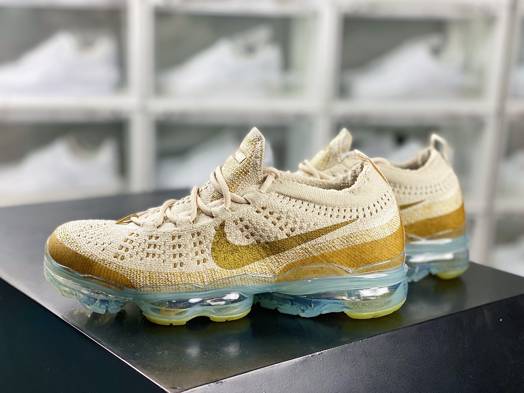 Air VaporMax 2023 Flyknit FK”Tan” 2023 Air Cushion Jogging Shoes ”Light Khaki Gilded Hook” DV1678-100