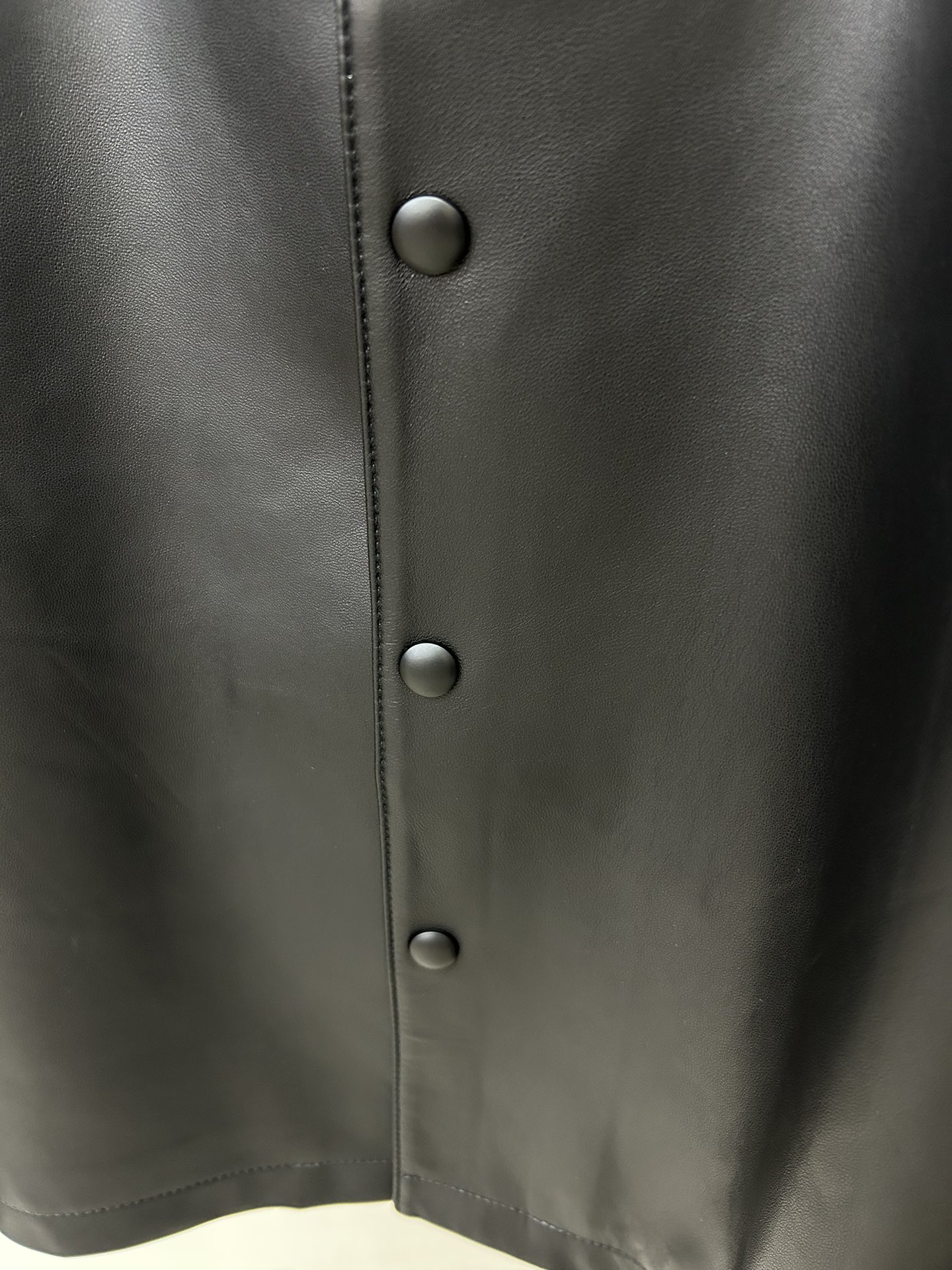 Prada Triangle Logo Leather Shirt Jacket