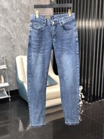 Gucci Top
 Clothing Jeans Men Denim Genuine Leather Fall Collection Fashion