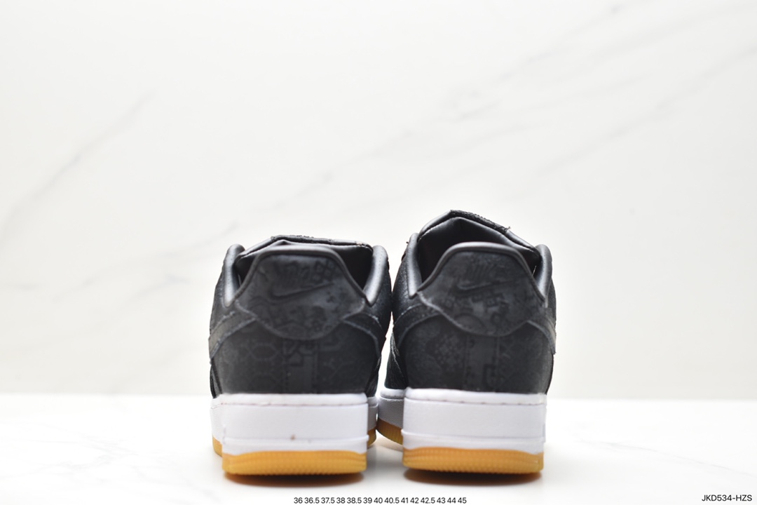 Edison Chen condenses the group CLOT x Fujiwara Hiroshi Lightning Fragment Design x Nike Air Force 1 JT PremiumGame Black Air Force One AO9286-100