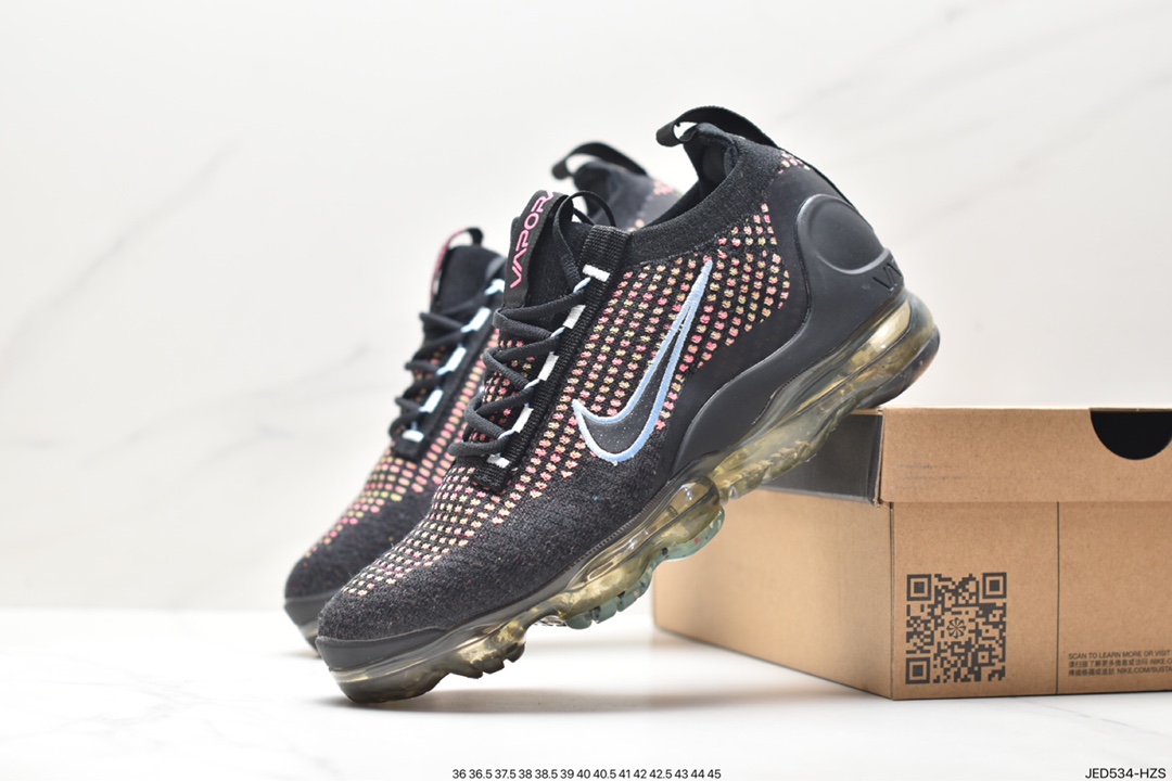 Air VaporMax 2021 new full-palm air cushion series running shoes FlyEase on and off system DN3074-001