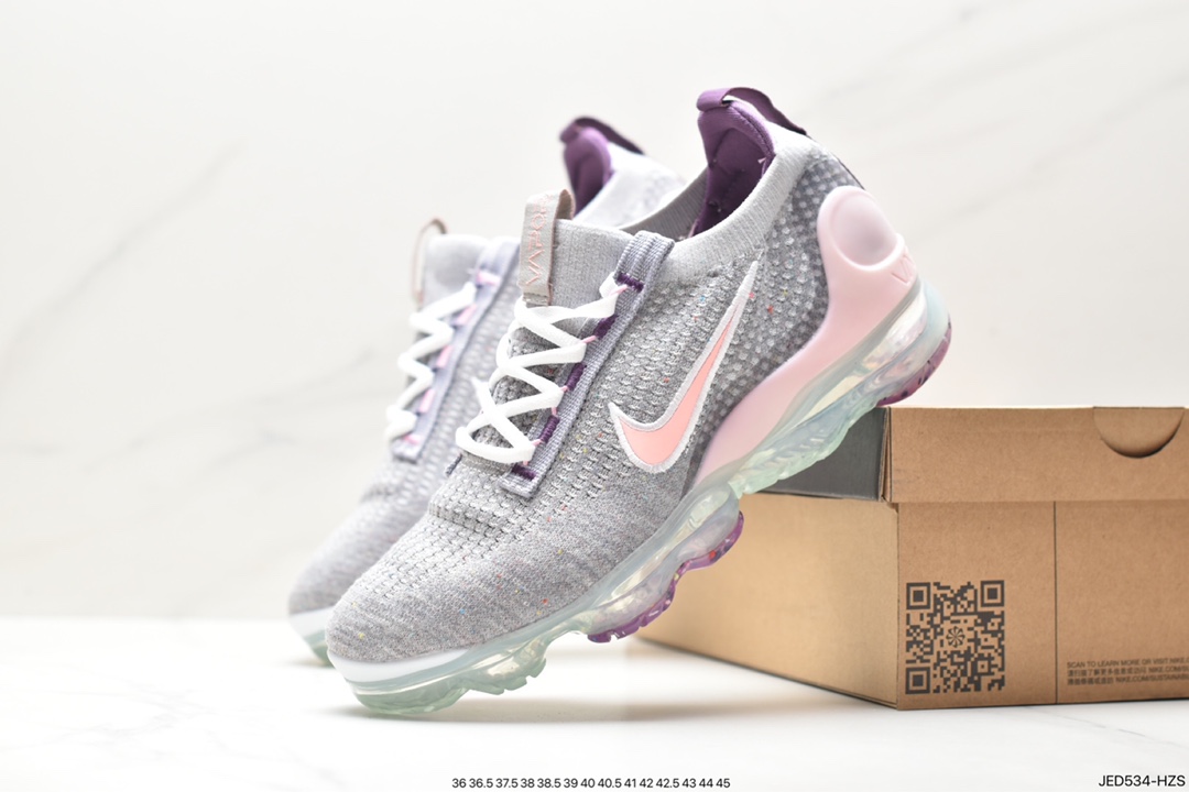 Air VaporMax 2021 new full-palm air cushion series running shoes FlyEase on and off system DN3074-001