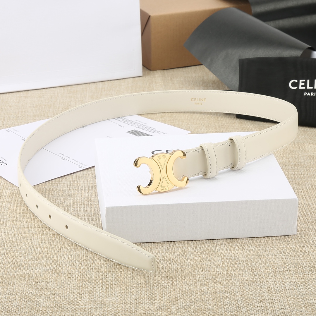💰180 塞林女款CELINE(赛琳)专柜爆款 腰带选用双面原版光滑小牛皮革精制而成,凯旋门金属搭扣,时尚奢华,原版车线 宽2.5cm