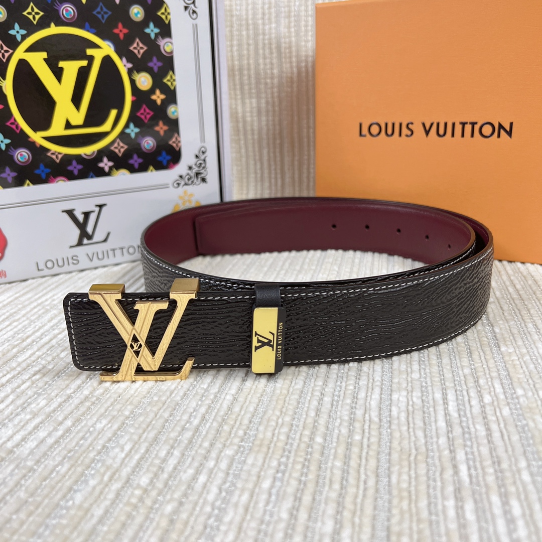 Louis Vuitton Belts Steel Buckle Cowhide Genuine Leather Fashion