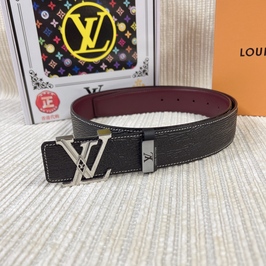 Louis Vuitton Belts Steel Buckle Cowhide Genuine Leather Fashion