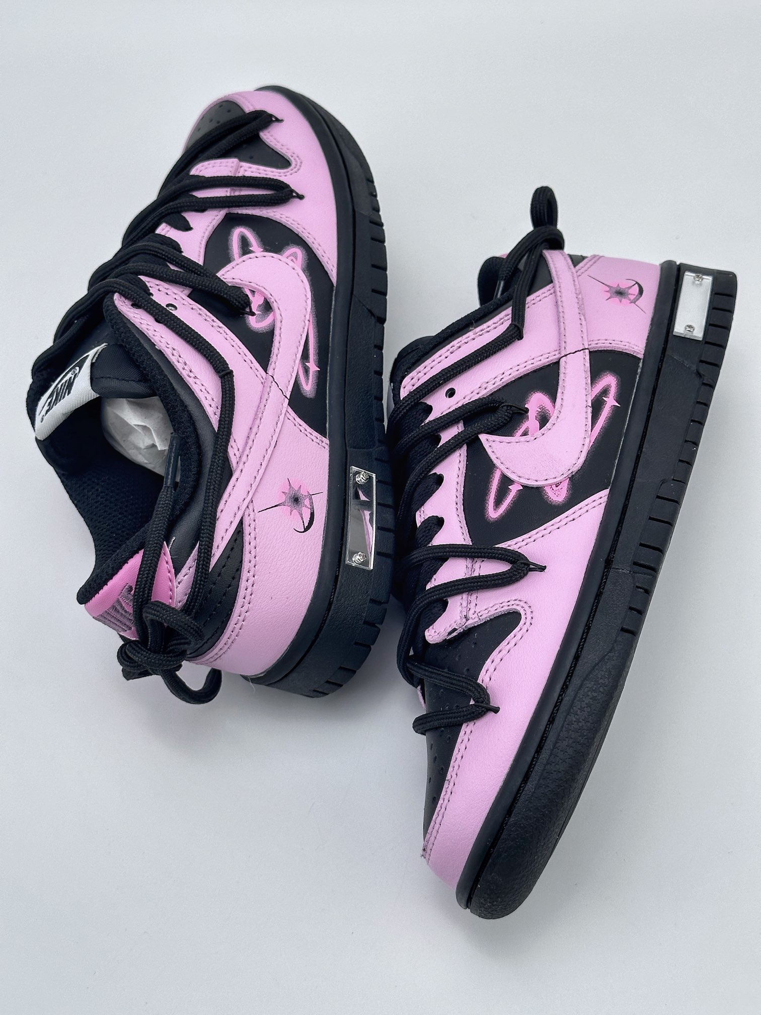 Nike SB Dunk Low Neon Interstellar Black and Pink Lace-up FD1232-001