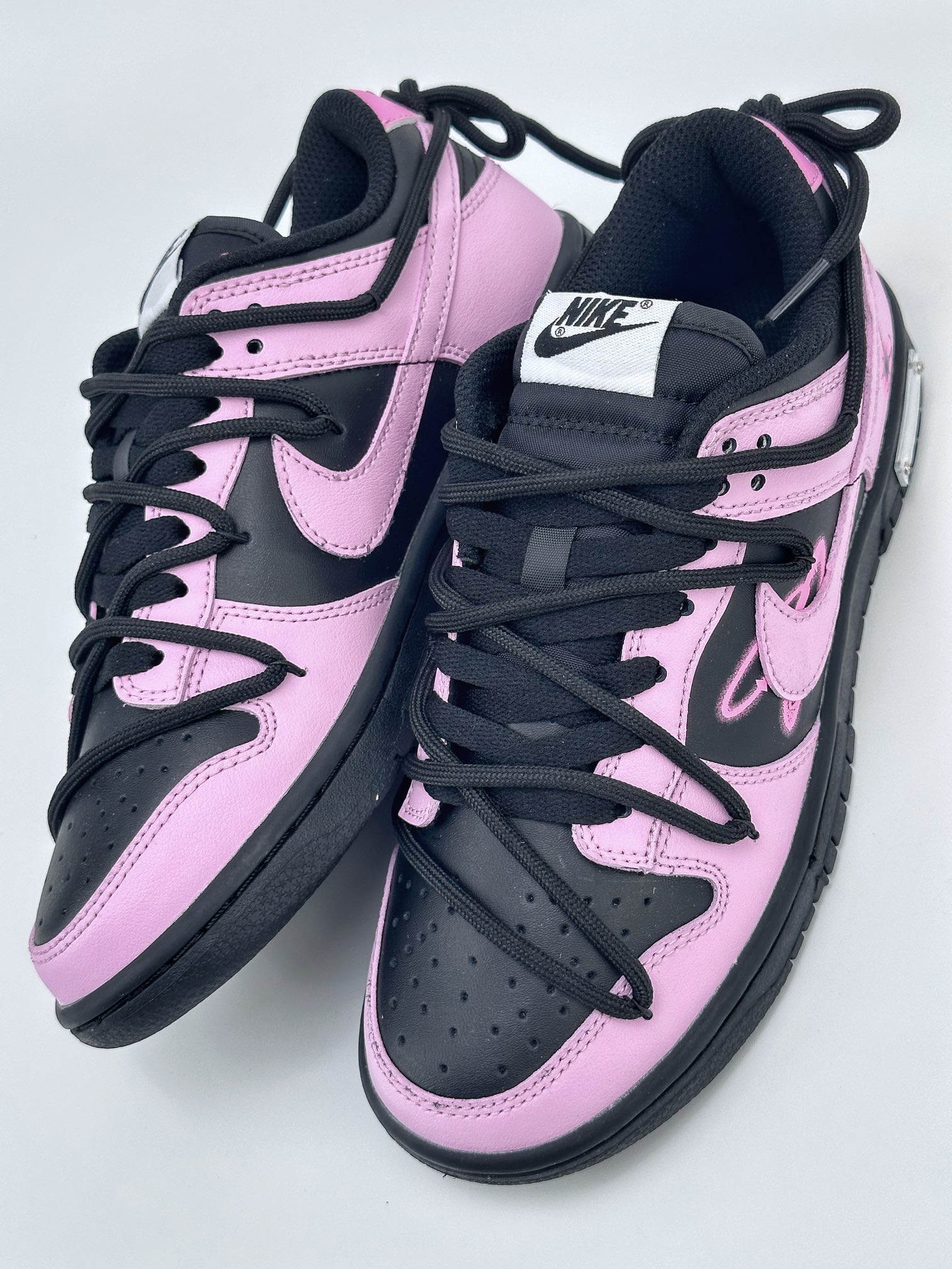 Nike SB Dunk Low Neon Interstellar Black and Pink Lace-up FD1232-001