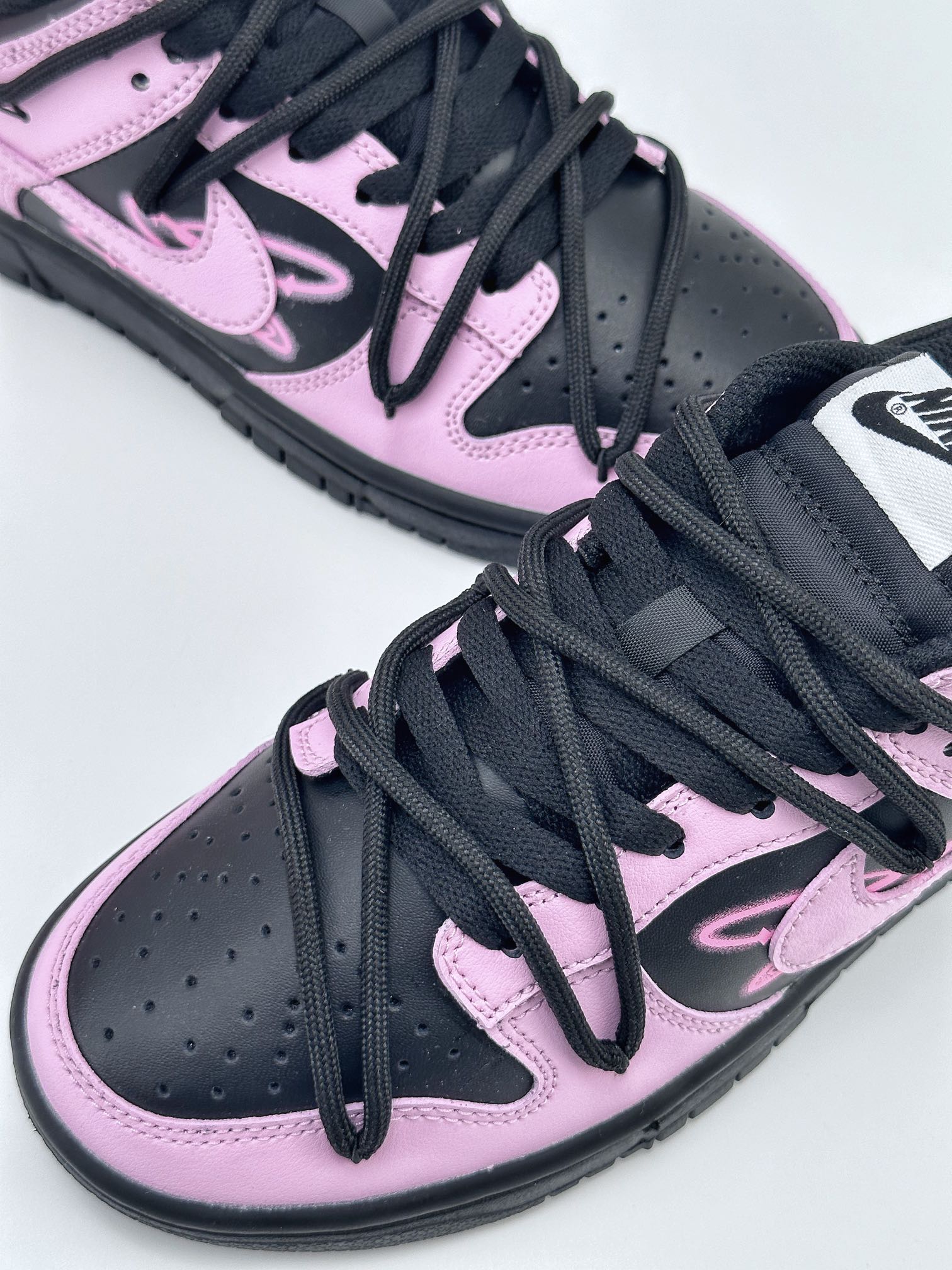 Nike SB Dunk Low Neon Interstellar Black and Pink Lace-up FD1232-001