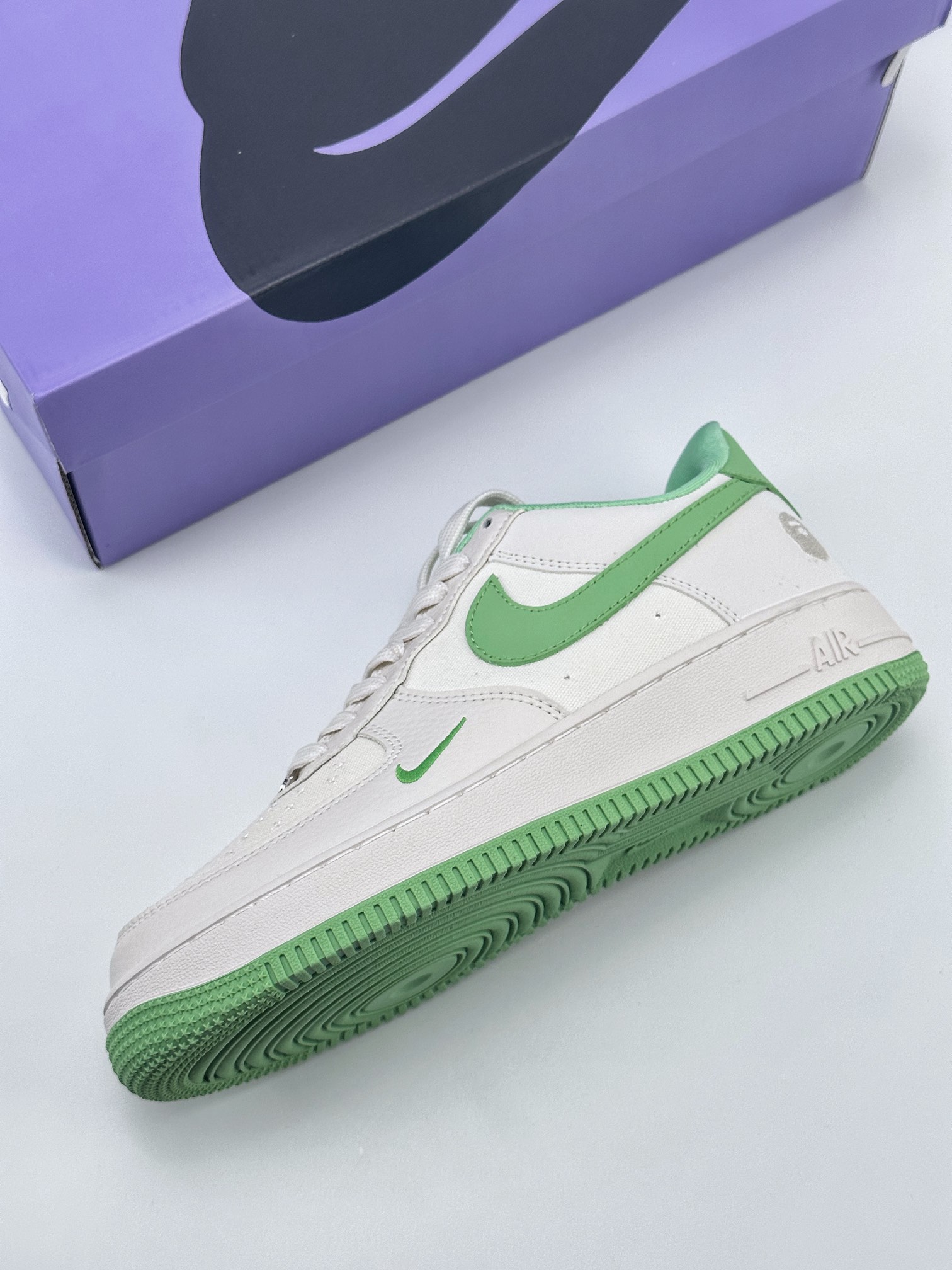 Nike Air Force 1 Low 07 BAPE stitching white grass green BS9055-752