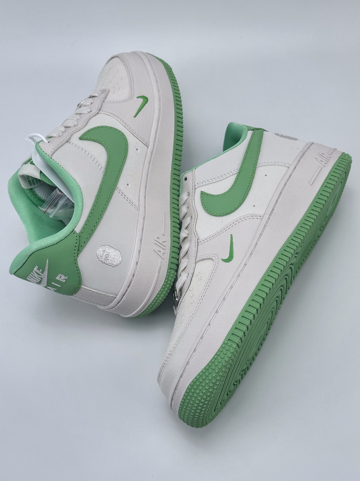 Nike Air Force 1 Low 07 BAPE stitching white grass green BS9055-752