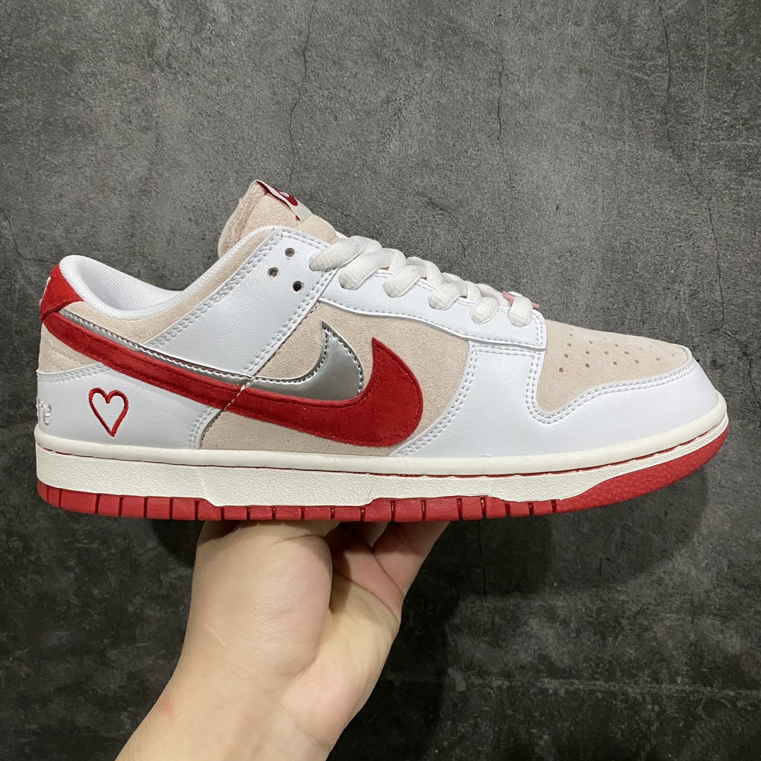 360 【定制版】NK Dunk Low 高端定制 情人节限定双钩白红 CT2552-188