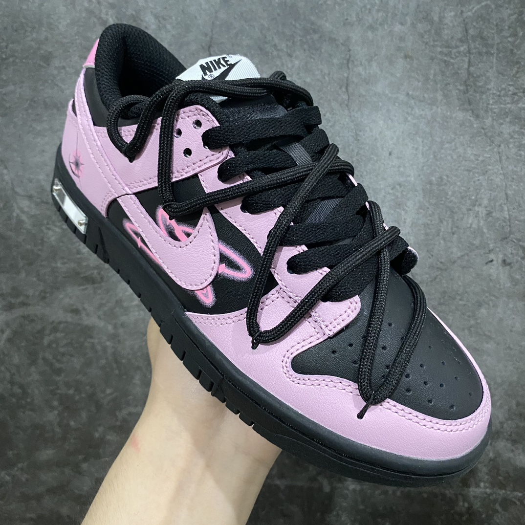 YC version Nike Dunk Low Neon Interstellar Black Pink FD1232-001