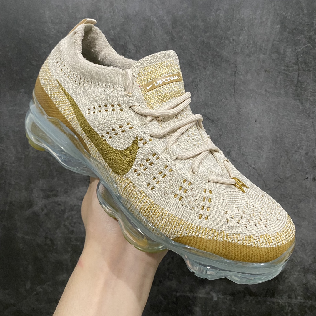 Pure original YH version 2023 Nike Air VaporMax Flyknit wear-resistant brown low-top running shoes DV1678-100