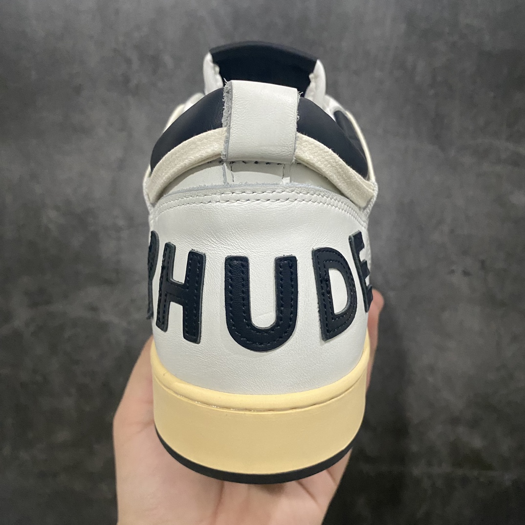 Channel version RHUDE Rhude Rhecess Low Rhude retro distressed low-top retro versatile genuine leather casual sports sneakers