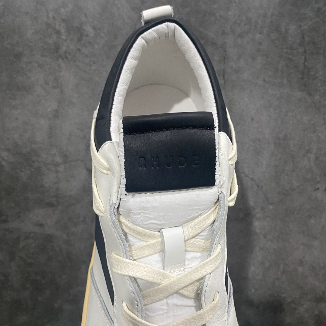 Channel version RHUDE Rhude Rhecess Low Rhude retro distressed low-top retro versatile genuine leather casual sports sneakers